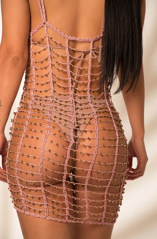 Salida de baño pareo Trópico Palo Rosa